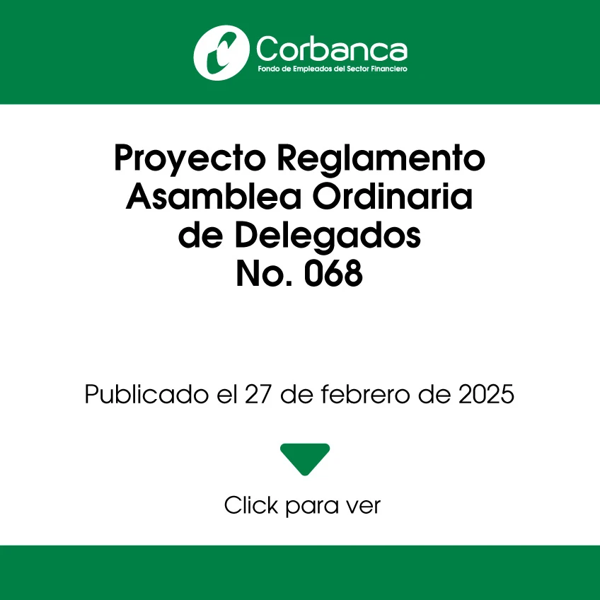 Proyecto reglamento asamblea 068